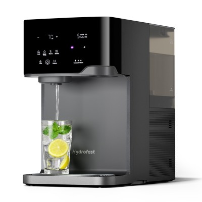 Hydrofast C300 RO Purificateur d'eau de comptoir, distributeur d'eau glacée et pétillante, filtration en 6 étapes