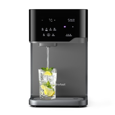 Hydrofast C300 RO Purificateur d'eau de comptoir, distributeur d'eau glacée et pétillante, filtration en 6 étapes