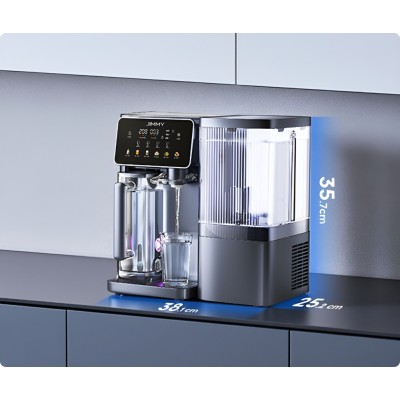 JIMMY R9 PRO – Purificateur d’eau de comptoir par osmose inverse (RO) 7 étapes, UV, eau chaude et froide