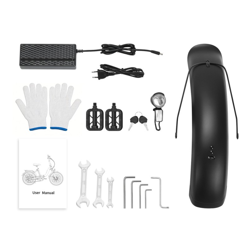 Touroll S2 Vélo électrique pliant 20" | Pneus larges | Autonomie 150 km