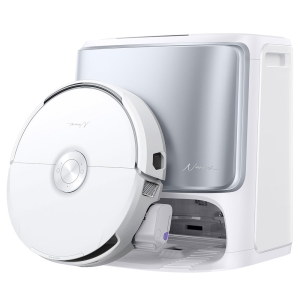 Narwal Flow Aspirateur Robot Laveur 22 000 Pa, Évitement IA, Double Caméra, Vidage Automatique, Commande Vocale-Blanc