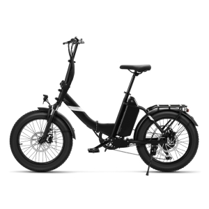 Touroll S3 Vélo Pliant Électrique, Pneus 20"x3.0", Moteur 450W, Batterie 468Wh, Vitesse 25km/h, Autonomie 65km, Noir