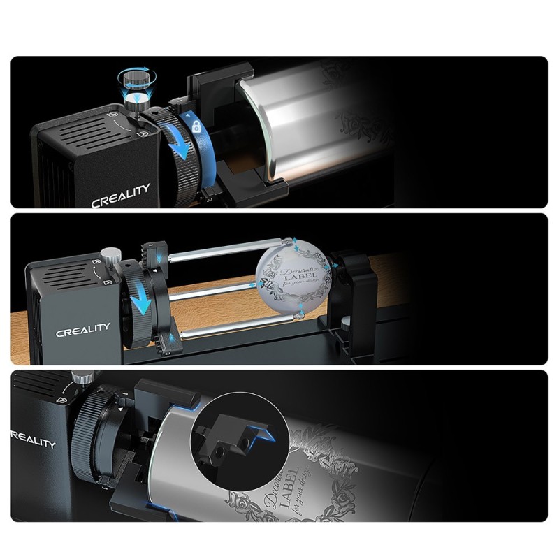 Kit de rouleau rotatif Creality pour module laser rotatif 3-en-1 Falcon A1