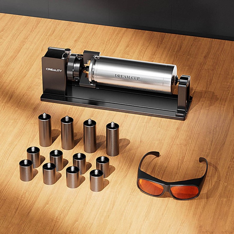 Kit de rouleau rotatif Creality pour module laser rotatif 3-en-1 Falcon A1