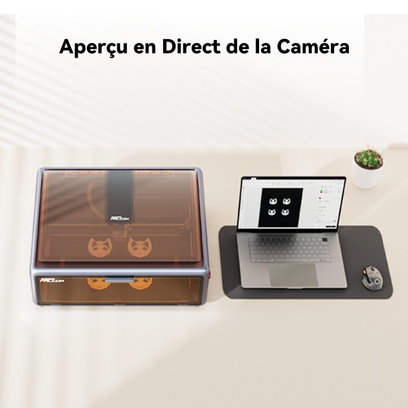 Creality Falcon A1 10W Graveur Découpeur Laser, Caméra, 600mm/s, Protection, 305x381mm