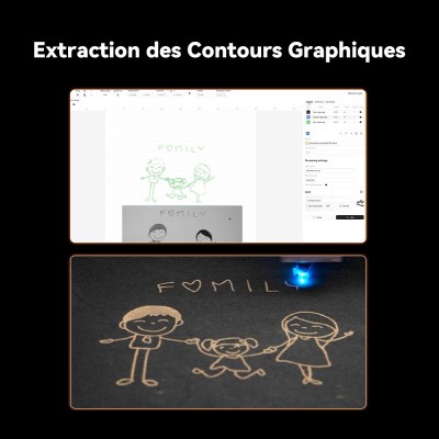Creality Falcon A1 10W Graveur Découpeur Laser, Caméra, 600mm/s, Protection, 305x381mm