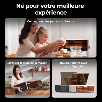 Creality Falcon A1 10W Graveur Découpeur Laser, Caméra, 600mm/s, Protection, 305x381mm