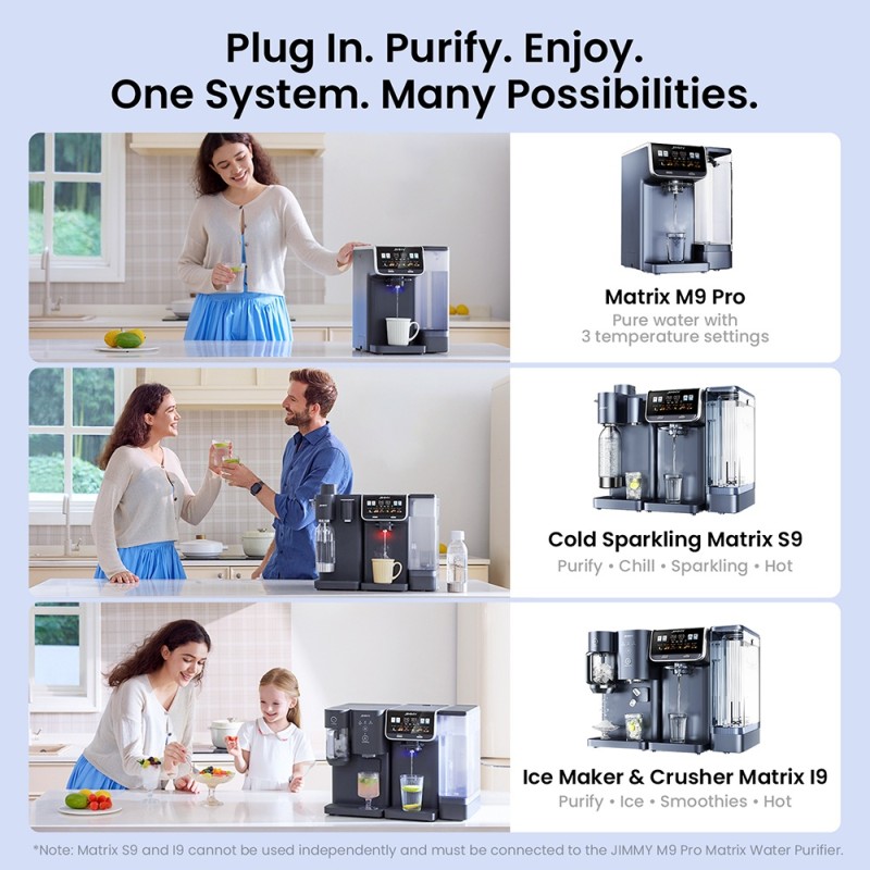 Machine à eau pétillante froide JIMMY Matrix S9