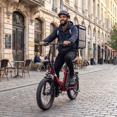 Touroll S3 Pro Vélo Électrique Pliant Fat Bike | 195km Autonomie, 750W 2