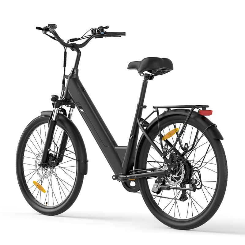 Touroll J2 ST Pro Vélo de Ville Électrique | 250W, 100 km, Noir