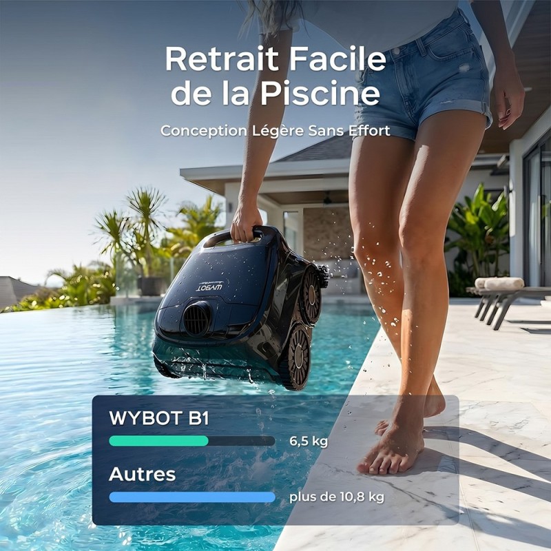 WYBOT B1 Robot de Piscine Sans Fil Connecté