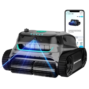 WYBOT S2 Vision Robot Nettoyeur de Piscine, Moteur Sans Balais 16 000 L/h, Batterie 7800 mAh, Autonomie 210 Min