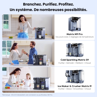 JIMMY Matrix M9 Pro Purificateur d'eau par osmose inverse de comptoir