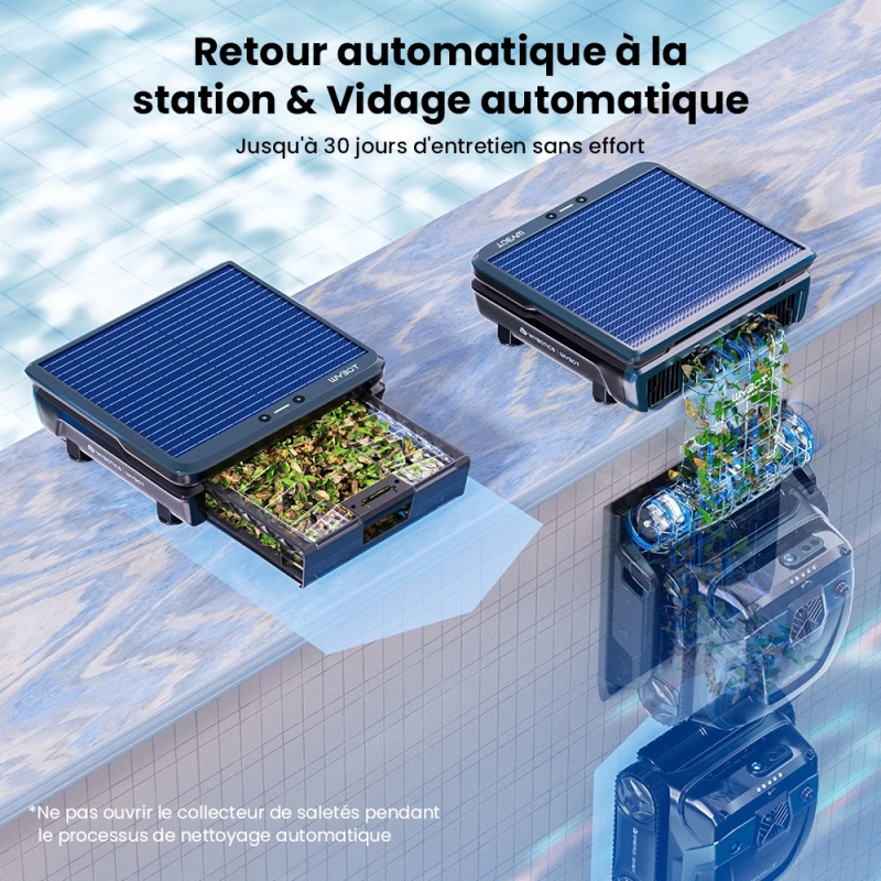 WYBOT S3 Robot de Piscine Sans Fil avec Vision IA & Vidage Auto