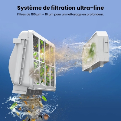 WYBOT S3 Robot de Piscine Sans Fil avec Vision IA & Vidage Auto