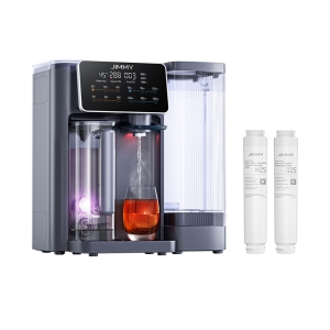 Pack JIMMY R9 : Purificateur d'Eau à Osmose Inverse avec Chauffage Instantané + Kits de Filtres de Rechange (M2S & Q2S)