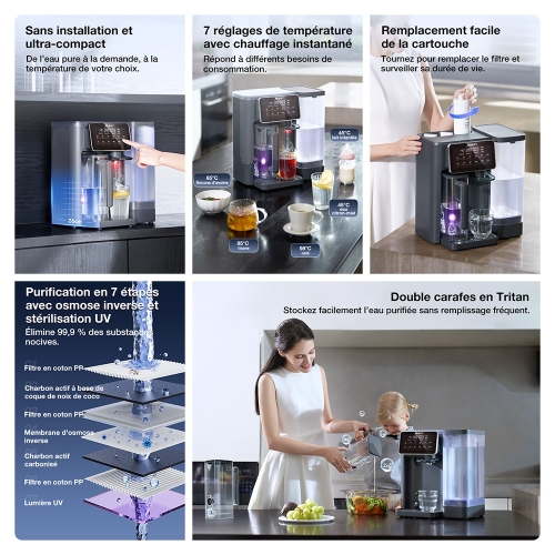 Pack Purificateur d'Eau JIMMY R9 & Filtres M2S/Q2S | Eau Pure