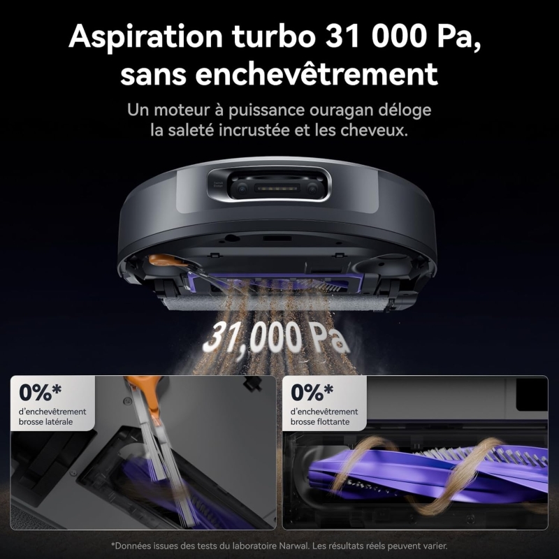 NARWAL Flow 2 : Robot Aspirateur Laveur Tout-en-un 31000 Pa