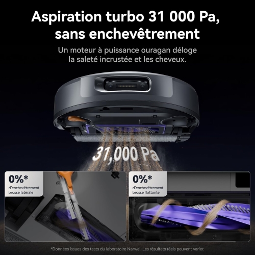 NARWAL Flow 2 : Robot Aspirateur Laveur Tout-en-un 31000 Pa