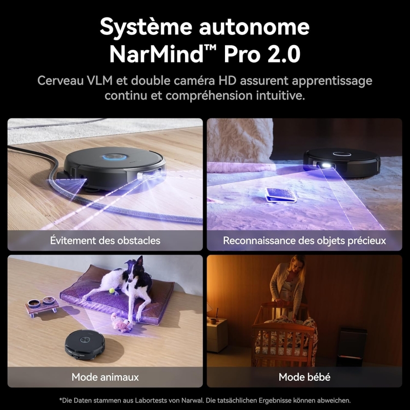 NARWAL Flow 2 : Robot Aspirateur Laveur Tout-en-un 31000 Pa