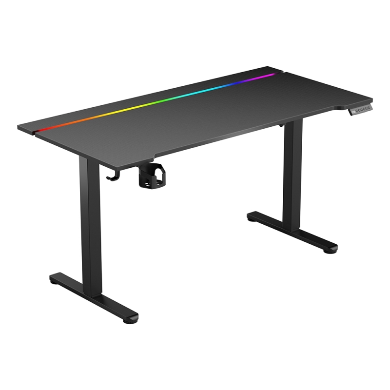 Bureau Assis-Debout Électrique ACGAM JSD5-A1-02 140 cm – Bureau Réglable en Hauteur avec LED et Mémoire
