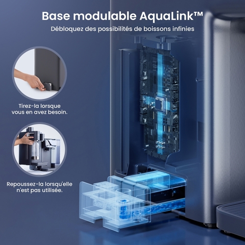 JIMMY Matrix S9 Machine À Eau Gazeuse Froide,100W,0,5 L x 2 Bouteille d'eau Gazeuse  Capacité,Compatible Matrix M9 Pro-Gris
