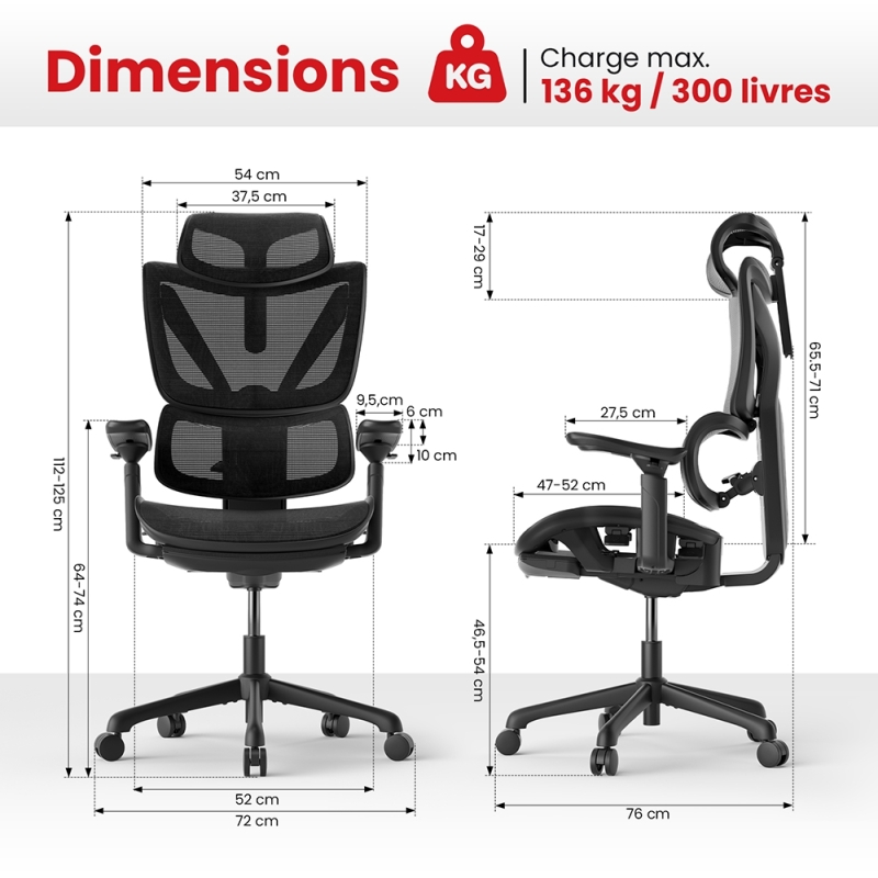 Chaise Gaming Ergonomique ACGAM CG-5245M