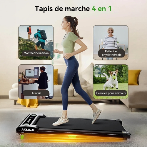 Akluer 480L-A Tapis de marche de bureau ajustable–Performance & confort