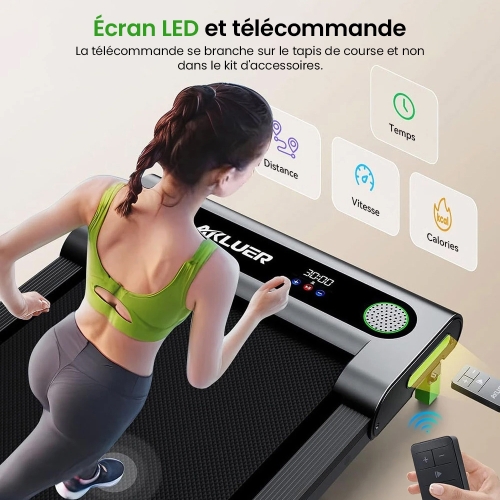 Akluer 480L-A Tapis de marche de bureau ajustable–Performance & confort