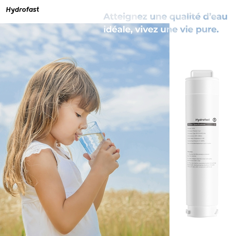 Hydrofast HF03 Cartouche Filtrante 4 en 1 | Purificateur W100