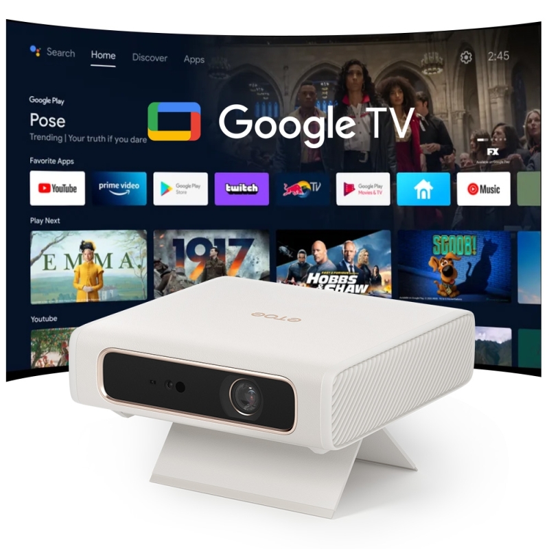 ETOE Dolphin 2 : Projecteur Portable Laser | 1080P & Google TV