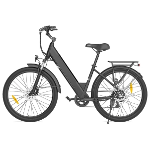 Touroll J1 Pro Vélo Électrique 27,5", Moteur 250W, Batterie 36V 15,6Ah, Autonomie 100 km, Freins à Disque Hydrauliques, Noir