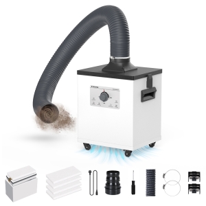 Mecpow P150 Extracteur de Fumée 150W pour Gravure Laser, Filtre HEPA 3 Couches, Purificateur d'Air Silencieux