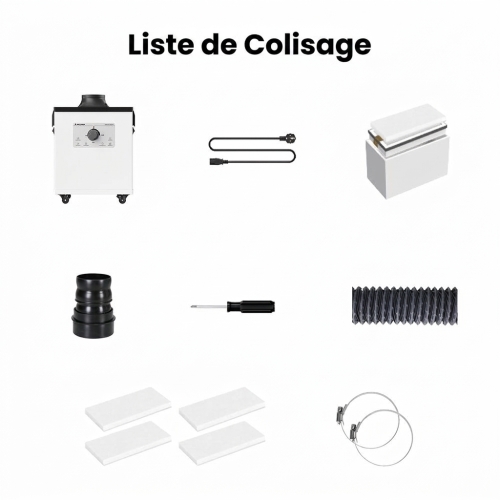Mecpow P150 Extracteur de Fumée 150W pour Gravure Laser