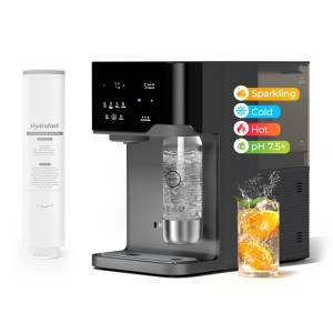 Hydrofast C300 & HF04 Pack Purificateur d'Eau RO sur Comptoir et Filtre 5-en-1 , Eau Pétillante & Fraîche