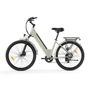 Junglor J1 Vélo Électrique, Moteur 250W, Batterie 36V 15,6Ah, Autonomie 100km, Shimano 7 Vitesses, 25 km/h, Vert