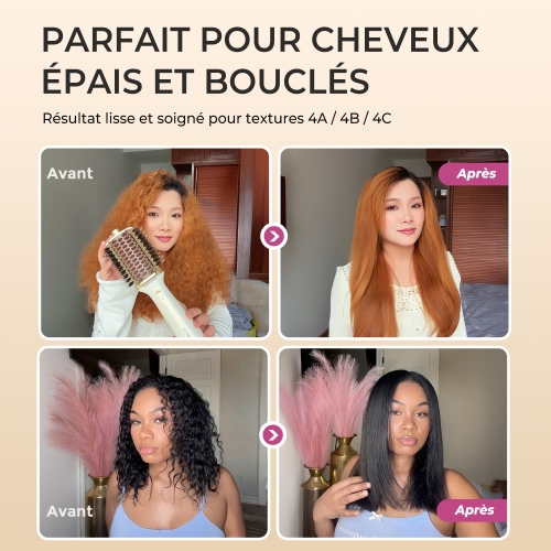 GOMYTH V1 Brosse Soufflante 5 en 1 | Ionique & Volume 1200W