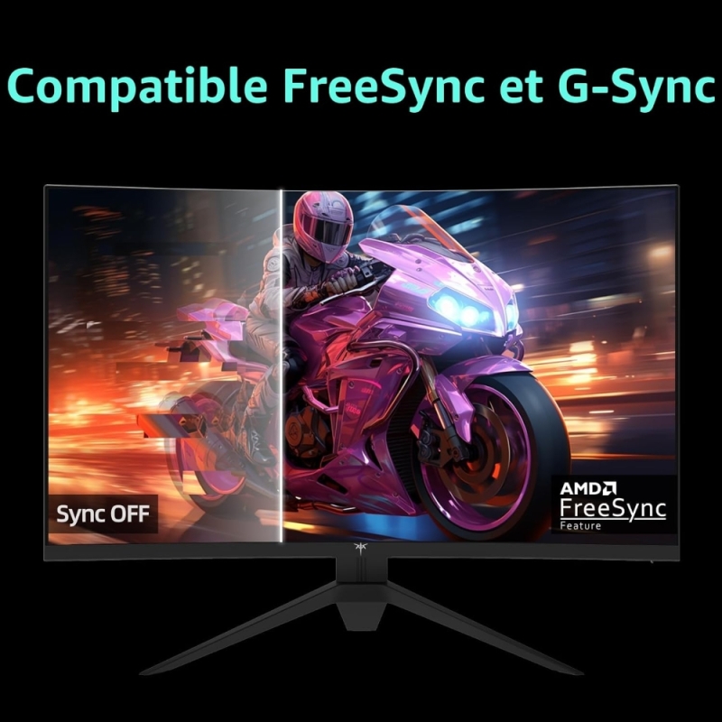 KTC H32S17 | Écran PC Gamer Incurvé 32" 2K 180Hz 1ms