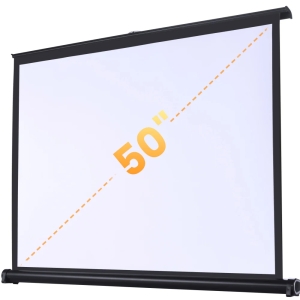 ETOE 50" 4:3 Écran de Projection de Bureau Portable, Autoportant Sans Installation, Toile Anti-Plis pour Petits Espaces