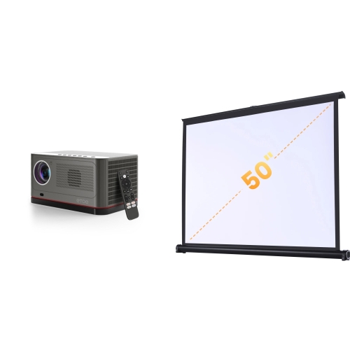 Pack Vidéoprojecteur ETOE Whale Pro 1800 ANSI + Écran 50"