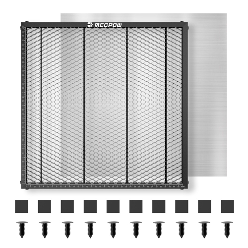 Mecpow H33 Plateau Laser Nid d'Abeille 360x360mm | Coupe Nette