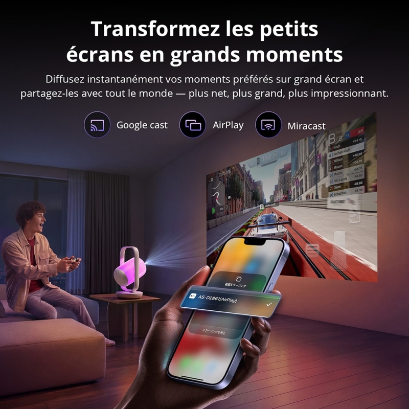 ETOE Starfish 2 | Vidéoprojecteur Full HD avec Google TV
