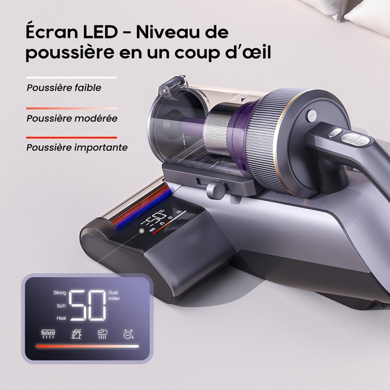 JIMMY BX8 Pro – Aspirateur anti-acariens UV 17 kPa