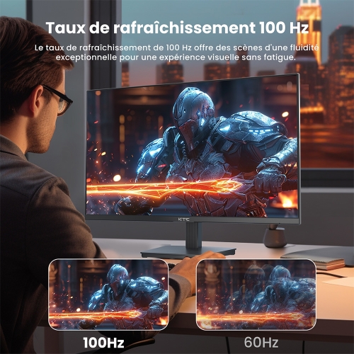 KTC H27T27 | Écran PC Bureau 27" 2K QHD, IPS, 100Hz, 1ms 2
