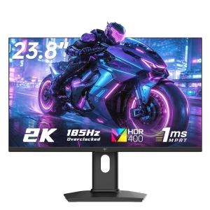 KTC H24T7 Écran PC Gamer 23,8" Fast IPS, Résolution 2K QHD, Rafraîchissement 185Hz, 1ms MPRT, HDR400