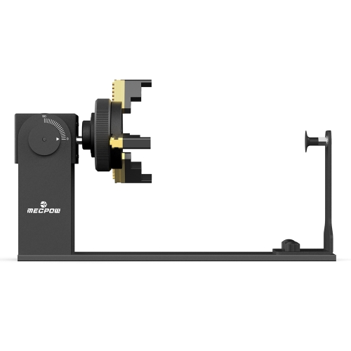 Mecpow G5 Rouleau de rotation laser, inclinable à 90° avec mandrin 360° pour gravure laser