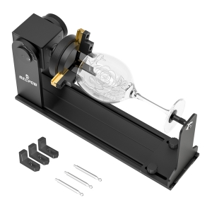Mecpow G5 Rouleau de rotation laser, inclinable à 90° avec mandrin 360° pour gravure laser