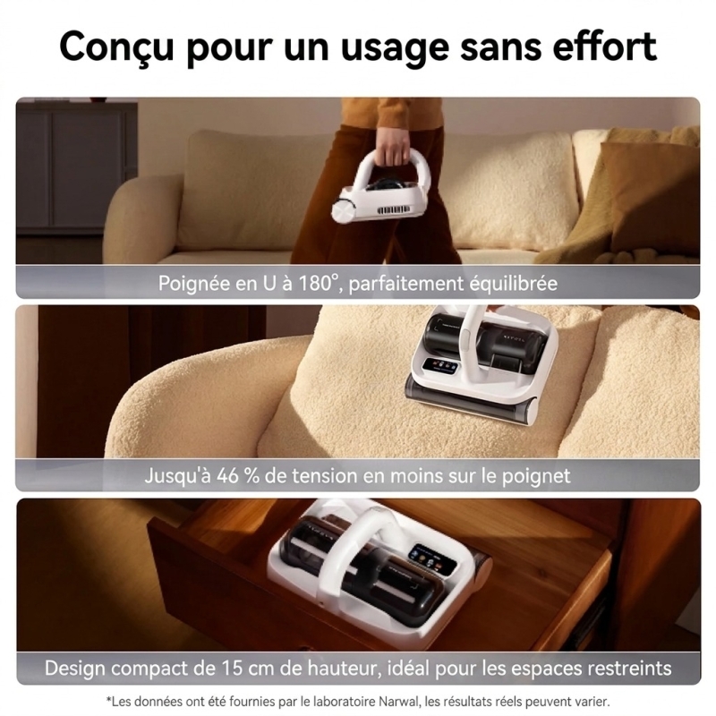 Narwal U50 – Aspirateur anti-acariens intelligent 15 kPa