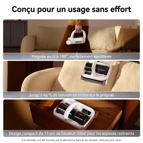 Narwal U50 – Aspirateur anti-acariens intelligent 15 kPa