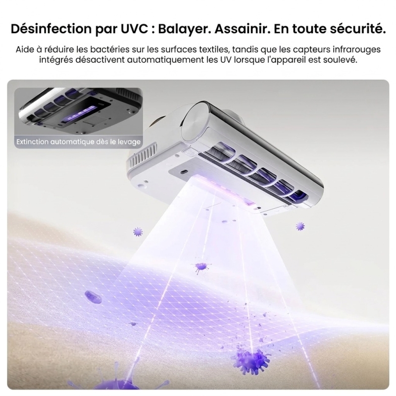 Narwal U50 Pro – Aspirateur anti-acariens sans fil 16 kPa